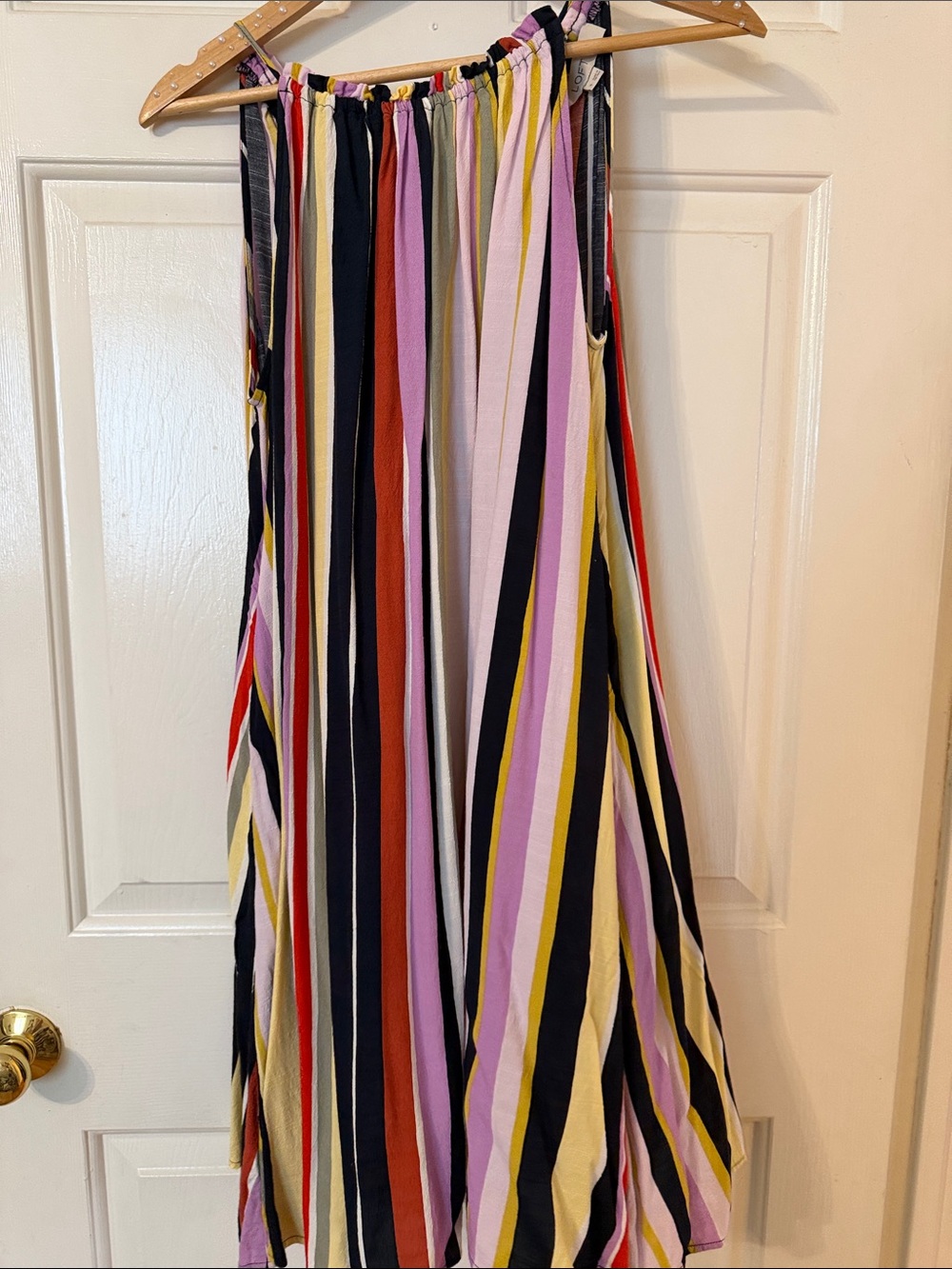 LOFT Striped Multi-Color Mini Dress